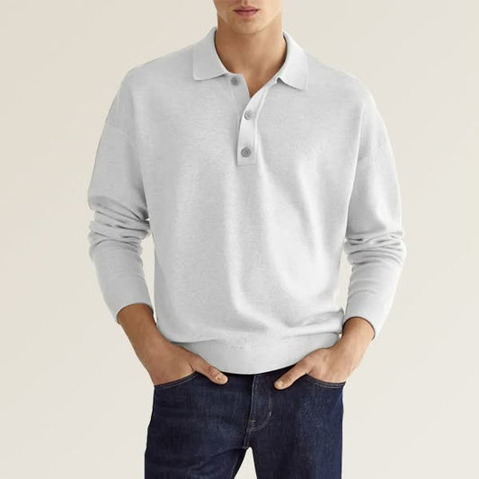 LEONARDO™ MEN'S LONG-SLEEVED POLO SHIRT