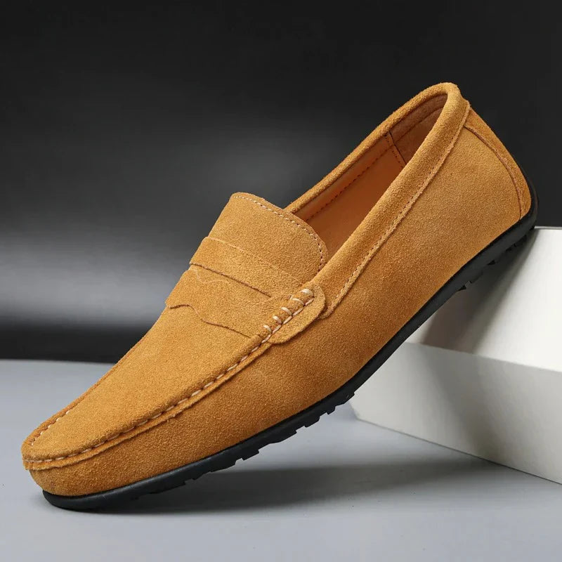 FAST LOAFERS IN GENUINE SUEDE